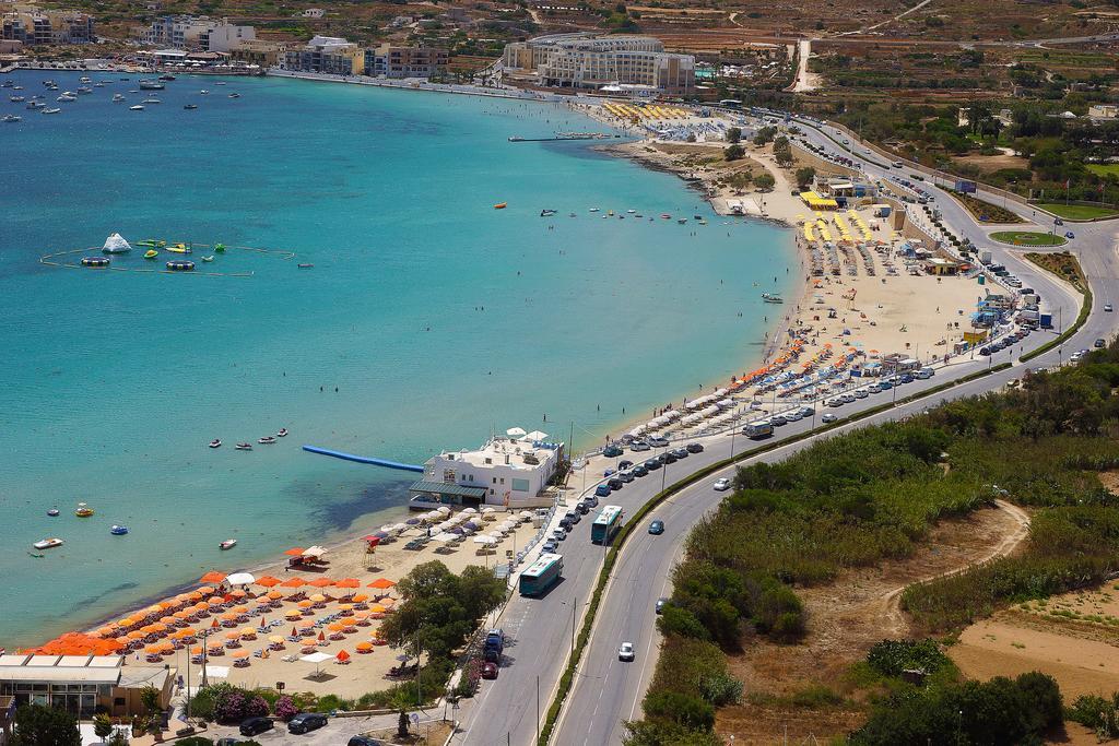 Seashells Apartments With Terrace, Just Off The Seafront In Bugibba - By Getawaysmalta San Pawl il-Baħar Chambre photo